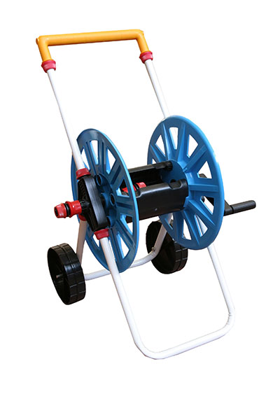 Plastic hose reel with wheels 