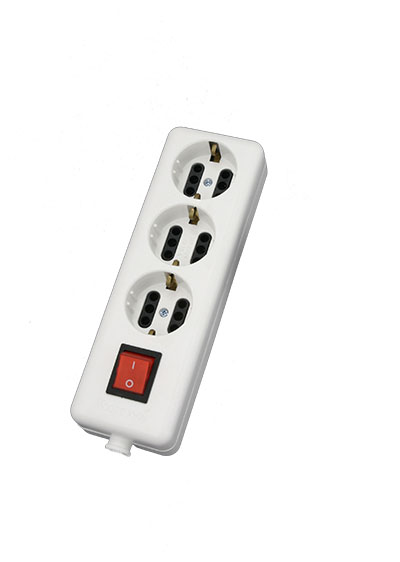3Way socket without cable with switch