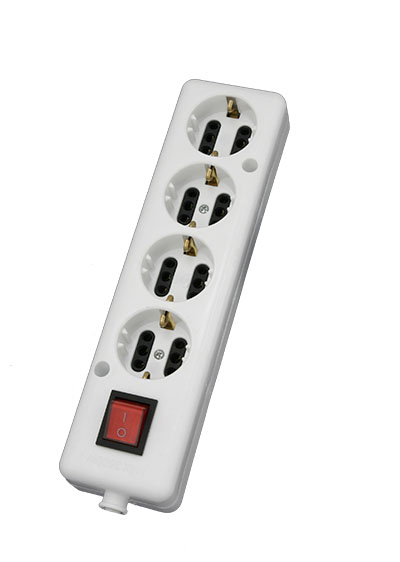4Way socket without cable with switch
