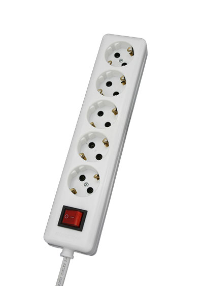 5Way socket with cable with switch