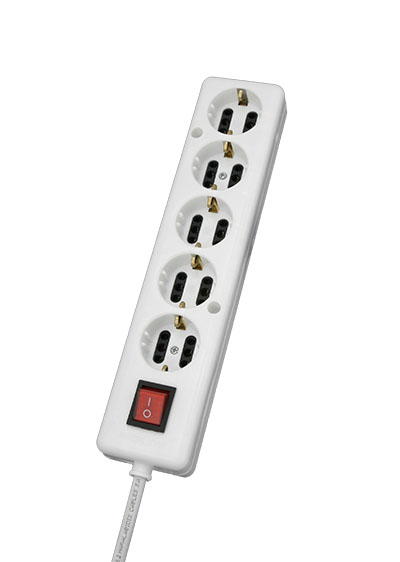 5Way socket with cable with switch