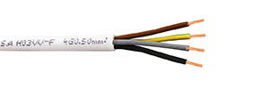 FLEXIBLE CABLE H05VV-F 4G0,50