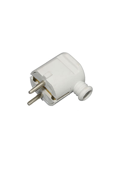 Schuko male angled plug